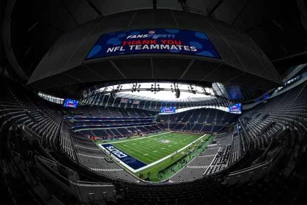 4th October 2026; Tottenham Hotspur Stadium, London, England; NFL, American Football Herren, USA International Series American Football, Washington Commanders versus Indianapolis Colts; A general view inside the stadium HenningxVonxJagow