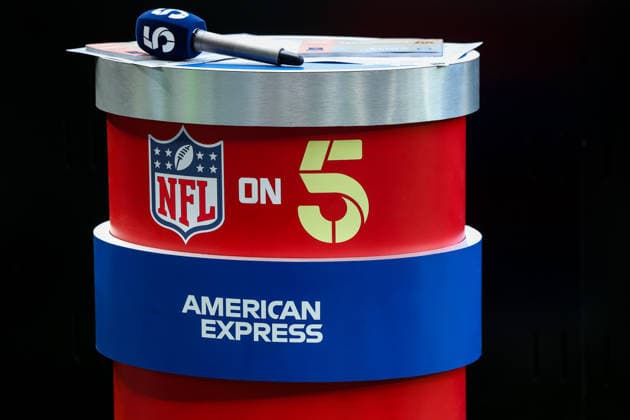 4th October 2026; Tottenham Hotspur Stadium, London, England; NFL, American Football Herren, USA International Series American Football, Washington Commanders versus Indianapolis Colts; A broadcast table is seen inside the stadium HenningxVonxJagow