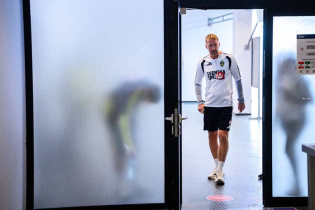 October 4, 2026: Head coach Graham Potter of the Swedish men’s national soccer team at a press conference on October 4, 2026 in Bucharest. Photo by Ludvig Thunman, BILDBYRAN, code LT LT0827: soccer, football, fotball, Nations League, UEFA Nations League, press conference, Sweden, Sweden A, bbeng, soccer, football, fotball, Nations League, UEFA Nations League, press conference press conference Sweden Sweden Sweden A BBENG Copyright: LUDVIGxTHUNMAN BB261004LT079