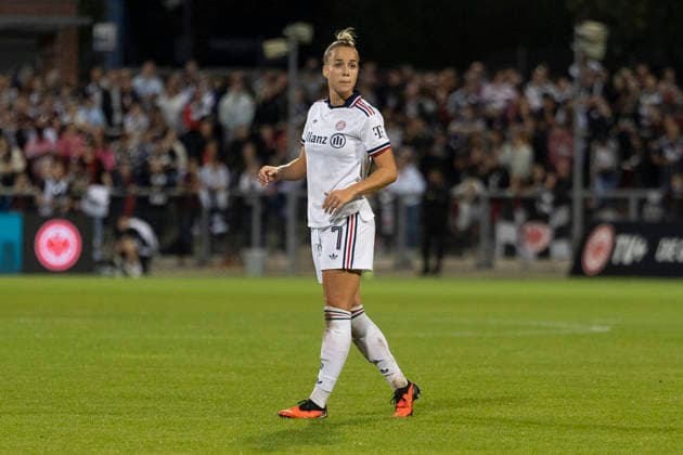 Google Pixel Women s Bundesliga Eintracht Frankfurt vs. FC Bayern Munich, October 3, 2026 Giulia Gwinn FC Bayern Munich 7, Cutout, Portrait, Eintracht Frankfurt vs. FC Bayern Munich, Frankfurt, Stadion am Brentanobad, October 3, 2026 Copyright: xBEAUTIFULxSPORTS Gawlikx