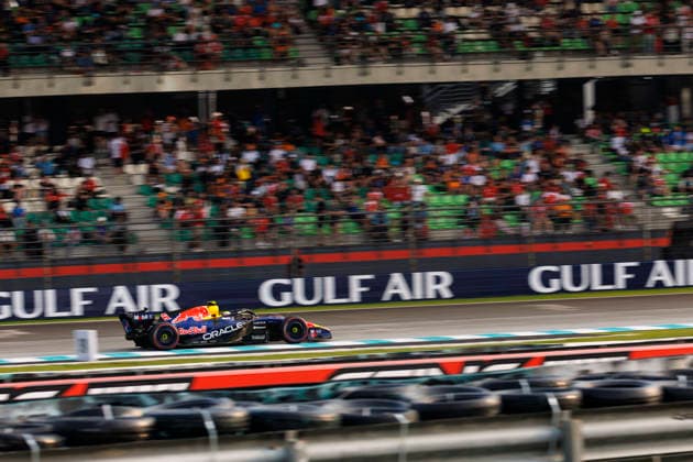 4th October 2026; Sepang IC, Kuala Lumpur, Malaysia; Formula 1, Bahrain Grand Prix, Race Day; Isack Hadjar (6) of France and Oracle Red Bull Racing during the race StephenxBlackberry
