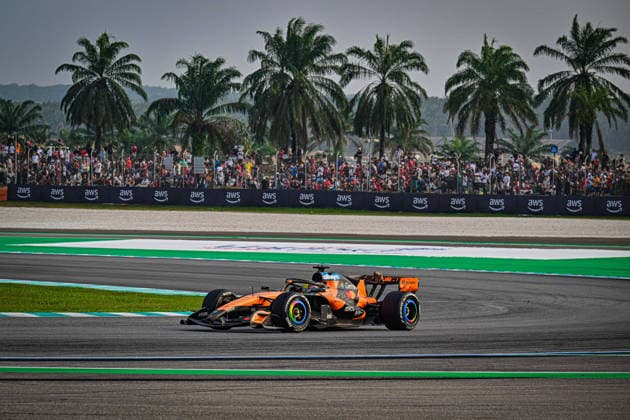 Oscar Piastri (AUS) - McLaren Mastercard F1 Team during the Race of Formula 1 Gulf Air Bahrain Grand Prix in Malaysia 2026 at Sepang International Circuit in Sepang, Malaysia. Round 16 of 23 of the 2026 FIA Formula One World Championship, WM, Weltmeisterschaft held October 2-4, 2026. The race was relocated from Bahrain to Malaysia and held at Sepang International Circuit. Formula 1 Gulf Air Bahrain Grand Prix in Malaysia 2026 - Round 16 of 23 - Sepang International Circuit, Sepang, Malaysia F1-2026-R04-BHR