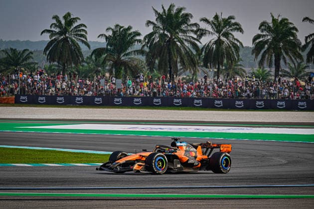 Oscar Piastri (AUS) - McLaren Mastercard F1 Team during the Race of Formula 1 Gulf Air Bahrain Grand Prix in Malaysia 2026 at Sepang International Circuit in Sepang, Malaysia. Round 16 of 23 of the 2026 FIA Formula One World Championship, WM, Weltmeisterschaft held October 2-4, 2026. The race was relocated from Bahrain to Malaysia and held at Sepang International Circuit. Formula 1 Gulf Air Bahrain Grand Prix in Malaysia 2026 - Round 16 of 23 - Sepang International Circuit, Sepang, Malaysia F1-2026-R04-BHR
