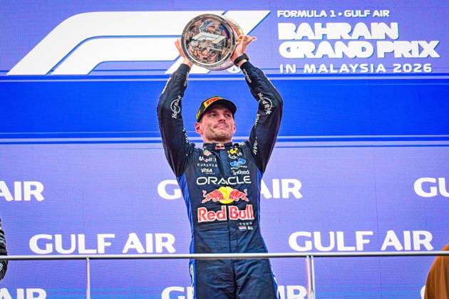 Podium of the Race during the Race of Formula 1 Gulf Air Bahrain Grand Prix in Malaysia 2026 at Sepang International Circuit in Sepang, Malaysia. Round 16 of 23 of the 2026 FIA Formula One World Championship, WM, Weltmeisterschaft held October 2-4, 2026. The race was relocated from Bahrain to Malaysia and held at Sepang International Circuit. Formula 1 Gulf Air Bahrain Grand Prix in Malaysia 2026 - Round 16 of 23 - Sepang International Circuit, Sepang, Malaysia F1-2026-R04-BHR