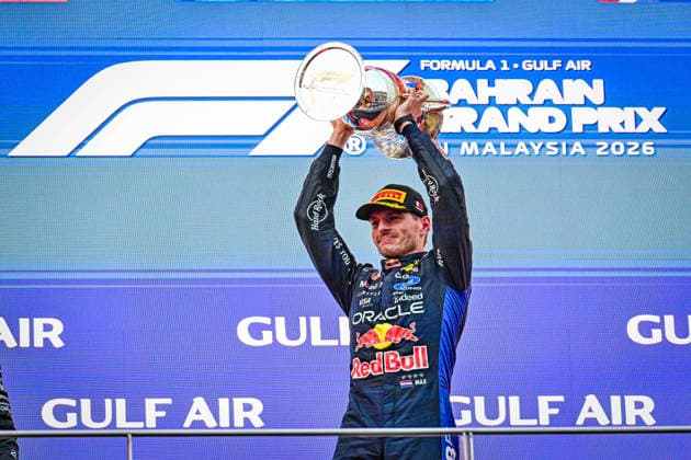 Podium of the Race during the Race of Formula 1 Gulf Air Bahrain Grand Prix in Malaysia 2026 at Sepang International Circuit in Sepang, Malaysia. Round 16 of 23 of the 2026 FIA Formula One World Championship, WM, Weltmeisterschaft held October 2-4, 2026. The race was relocated from Bahrain to Malaysia and held at Sepang International Circuit. Formula 1 Gulf Air Bahrain Grand Prix in Malaysia 2026 - Round 16 of 23 - Sepang International Circuit, Sepang, Malaysia F1-2026-R04-BHR