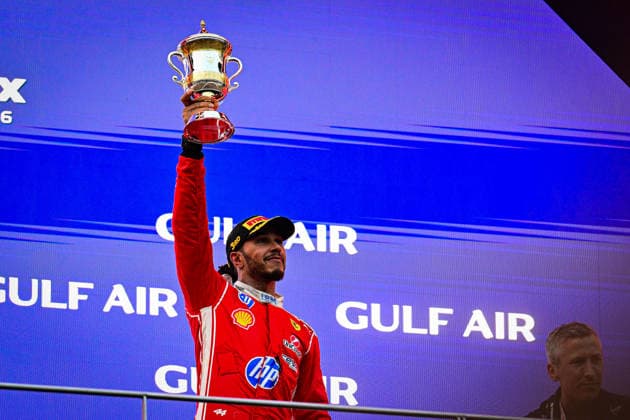 Podium of the Race during the Race of Formula 1 Gulf Air Bahrain Grand Prix in Malaysia 2026 at Sepang International Circuit in Sepang, Malaysia. Round 16 of 23 of the 2026 FIA Formula One World Championship, WM, Weltmeisterschaft held October 2-4, 2026. The race was relocated from Bahrain to Malaysia and held at Sepang International Circuit. Formula 1 Gulf Air Bahrain Grand Prix in Malaysia 2026 - Round 16 of 23 - Sepang International Circuit, Sepang, Malaysia F1-2026-R04-BHR