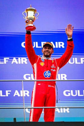 Podium of the Race during the Race of Formula 1 Gulf Air Bahrain Grand Prix in Malaysia 2026 at Sepang International Circuit in Sepang, Malaysia. Round 16 of 23 of the 2026 FIA Formula One World Championship, WM, Weltmeisterschaft held October 2-4, 2026. The race was relocated from Bahrain to Malaysia and held at Sepang International Circuit. Formula 1 Gulf Air Bahrain Grand Prix in Malaysia 2026 - Round 16 of 23 - Sepang International Circuit, Sepang, Malaysia F1-2026-R04-BHR
