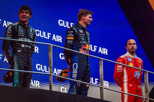 Podium of the Race during the Race of Formula 1 Gulf Air Bahrain Grand Prix in Malaysia 2026 at Sepang International Circuit in Sepang, Malaysia. Round 16 of 23 of the 2026 FIA Formula One World Championship, WM, Weltmeisterschaft held October 2-4, 2026. The race was relocated from Bahrain to Malaysia and held at Sepang International Circuit. Formula 1 Gulf Air Bahrain Grand Prix in Malaysia 2026 - Round 16 of 23 - Sepang International Circuit, Sepang, Malaysia F1-2026-R04-BHR