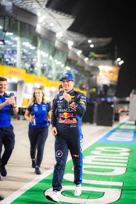 2026 Malaysian Grand Prix - Max Verstappen celebration of MAX VERSTAPPEN 1 (NED) of Oracle Red Bull Racing (Red Bull Racing RB22) win with the red bull team in front of their garage on Sunday Race Day during the 2026 Formula 1 Gulf Air Bahrain Grand Prix in Malaysia at Sepang International Circuit in Kuala Lumpur, Malaysia, on October 4, 2026. Photo by Antoine LAPEYRE Reveries Agency ABACAPRESS.COM Kuala Lumpur Malaysia Copyright: xAntoinexLapeyre ReveriesxAgency ABACAx