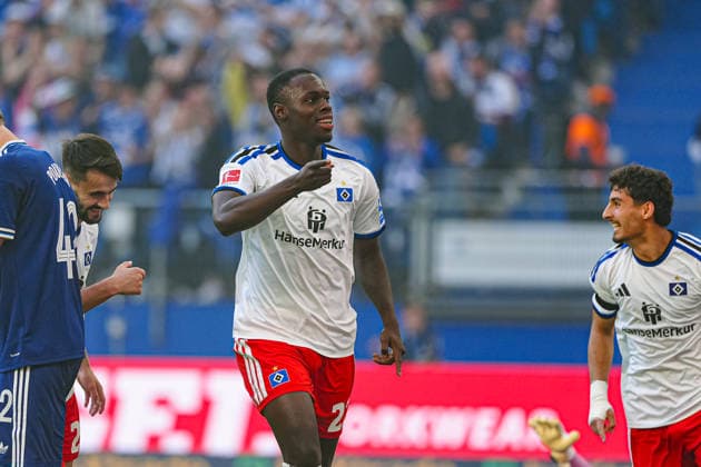 Celebration after Kofi Amoako s goal to make it 1–0, Hamburger SV, April 22, 2026, Hamburger SV vs. FC Copenhagen, soccer, friendly match, 2026–2027 season, October 4, 2026, Germany, Hamburger SV vs. FC Copenhagen, soccer, friendly match, 2026–2027 season, October 4, 2026, Hamburg Copyright: xEibner-Pressefoto MarcelxvonxFehrnx EP_MFN