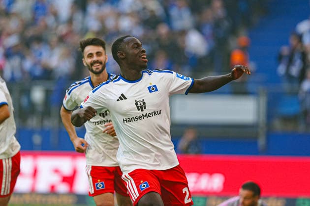 Celebration after Kofi Amoako s goal to make it 1–0, Hamburger SV, April 22, 2026, Hamburger SV vs. FC Copenhagen, soccer, friendly match, 2026–2027 season, October 4, 2026, Germany, Hamburger SV vs. FC Copenhagen, soccer, friendly match, 2026–2027 season, October 4, 2026, Hamburg Copyright: xEibner-Pressefoto MarcelxvonxFehrnx EP_MFN