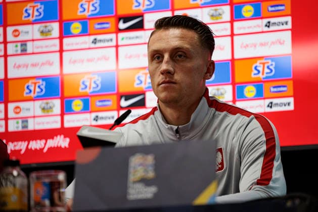 Marcin Bulka seen during Official press conference, PK, Pressekonferenz and training of Polish National football team before Nations League Division B game against Bosnia and Herzegovina (Maciej Rogowski Ball Raw Images) Zenica Ullevaal Stadion Bosnia and Herzegovina Copyright: xMaciejxRogowskix maciejrogowski_04102026conference-2