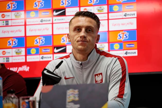 Marcin Bulka seen during Official press conference, PK, Pressekonferenz and training of Polish National football team before Nations League Division B game against Bosnia and Herzegovina (Maciej Rogowski Ball Raw Images) Zenica Ullevaal Stadion Bosnia and Herzegovina Copyright: xMaciejxRogowskix maciejrogowski_04102026conference-7