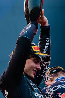 2026 Malaysian Grand Prix - Podium ANDREA KIMI ANTONELLI (ITA) of Mercedes-AMG PETRONAS Formula One Team PODIUM Driver’s Parade on Sunday during the 2026 Formula 1 Gulf Air Bahrain Grand Prix in Malaysia at Sepang International Circuit on October 4, 2026. Photo by Tan Jun Da ABACAPRESS.COM Kuala Lumpur Malaysia Copyright: xJunxDaxTan ABACAx