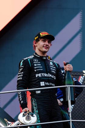2026 Malaysian Grand Prix - Podium ANDREA KIMI ANTONELLI (ITA) of Mercedes-AMG PETRONAS Formula One Team PODIUM Driver’s Parade on Sunday during the 2026 Formula 1 Gulf Air Bahrain Grand Prix in Malaysia at Sepang International Circuit on October 4, 2026. Photo by Tan Jun Da ABACAPRESS.COM Kuala Lumpur Malaysia Copyright: xJunxDaxTan ABACAx