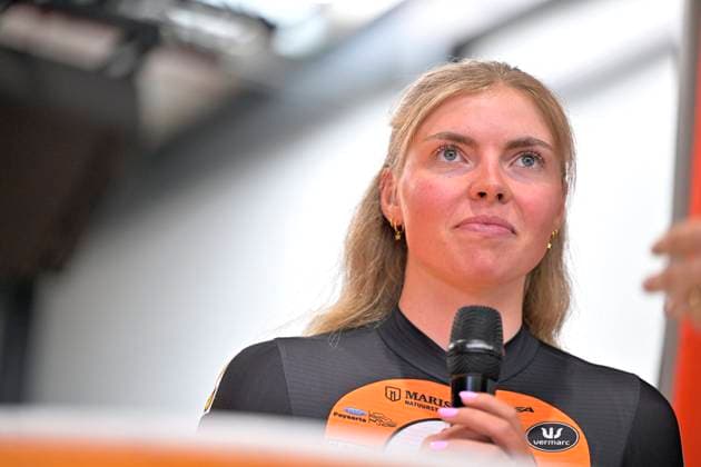 Cycling and Coffee - Lotto Intermarche - Charles Liegeois THIMISTER, BELGIUM - OCTOBER 04 : Vervloet Sterre (NED) of Lotto Intermarche Ladies during the Cycling and Coffee - Lotto Intermarche - Charles Liegeois Fan Day on October 4, 2026 in Thimister, Belgium, 04 10 2026 ( Thimister Belgium  Copyright: xSesx