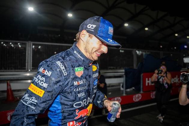 October 4, 2026, Kuala Lumpur, Malaysia: Max Verstappen (NLD) (Oracle Red Bull Racing) celebrates the win after the race of the Formula 1 Bahrain Grand Prix In Malaysia 2026 at the Sepang International Circuit. Kuala Lumpur Malaysia - ZUMAs197 20261004_aaa_s197_047 Copyright: xLucaxMartinix