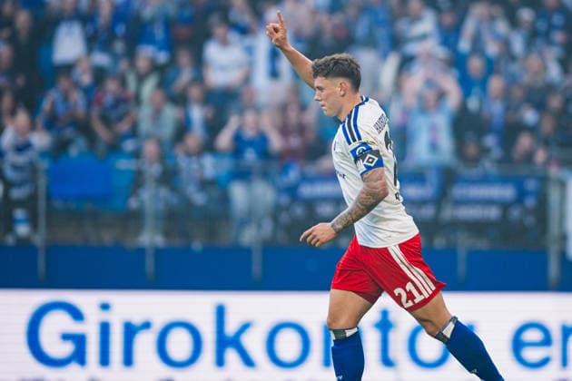Friendly Match: Hamburger SV vs. FC Copenhagen, October 4, 2026 GOAL, CELEBRATION by Nicolai Remberg (Hamburger SV), 21–2 0 Soccer, Friendly Match: Hamburger SV vs. FC Copenhagen on October 4, 2026 at the Volksparkstadion, Hamburg. DFL regulations prohibit any use of photographs as image sequences and or quasi-video. Copyright: xBEAUTIFULxSPORTS Tonhäuserx