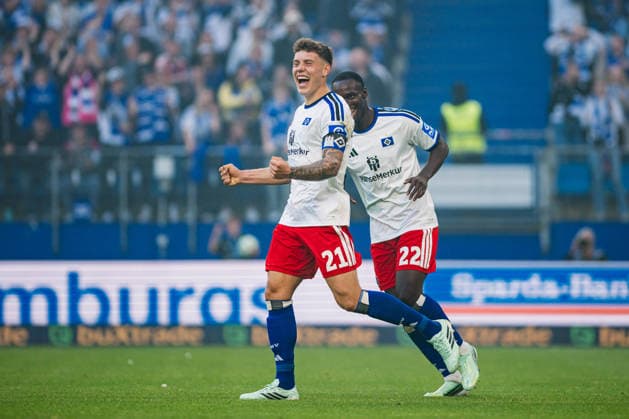 Friendly Match: Hamburger SV vs. FC Copenhagen, October 4, 2026 GOAL, CELEBRATION by Nicolai Remberg (Hamburger SV), 21–2 0 Soccer, Friendly Match: Hamburger SV vs. FC Copenhagen on October 4, 2026 at the Volksparkstadion, Hamburg. DFL regulations prohibit any use of photographs as image sequences and or quasi-video. Copyright: xBEAUTIFULxSPORTS Tonhäuserx