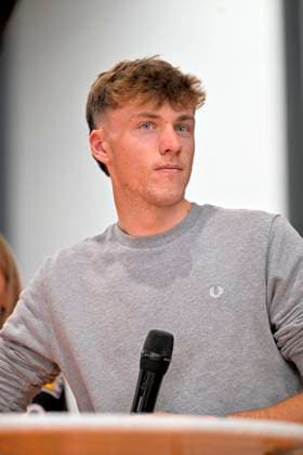 Cycling and Coffee - Lotto Intermarche - Charles Liegeois THIMISTER, BELGIUM - OCTOBER 04 : Yordi Corsus during the Cycling and Coffee - Lotto Intermarche - Charles Liegeois Fan Day on October 4, 2026 in Thimister, Belgium, 04 10 2026 ( Thimister Belgium  Copyright: xSesx