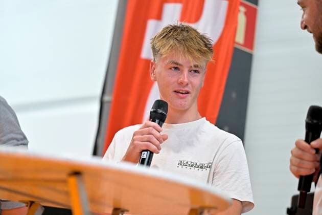 Cycling and Coffee - Lotto Intermarche - Charles Liegeois THIMISTER, BELGIUM - OCTOBER 04 : Lars Corsus during the Cycling and Coffee - Lotto Intermarche - Charles Liegeois Fan Day on October 4, 2026 in Thimister, Belgium, 04 10 2026 ( Thimister Belgium  Copyright: xSesx