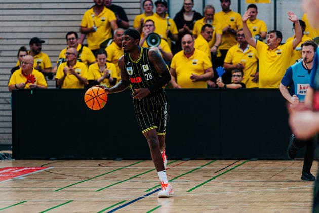 Glen Abram Jr. Medikamente per Klick Bayreuth, 28 GER, Kreisbau Kirchheim Knights vs. Medikamente per Klick Bayreuth, Barmer 2 Basketball Bundesliga, Matchday 3, 2026–2027 Season, October 4, 2026 GER, Kreisbau Kirchheim Knights vs. Medikamente per Klick Bayreuth, Barmer 2 Basketball Bundesliga, Matchday 3, 2026–2027 season, October 4, 2026 Kirchheim and Teck Copyright: xEibner-Pressefoto NinaxSanderx EP_NSR