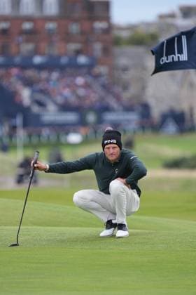 Adrian Meronk on the 16th green Alfred Dunhill Links Championship, Round 4, The Old Course, St Andrews, UK, Scotland - 04 Oct 2026 United Kingdom  Copyright: xStuartxWallace Shutterstockx 17185331k