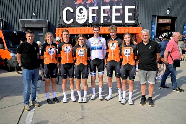 Cycling and Coffee - Lotto Intermarche - Charles Liegeois THIMISTER, BELGIUM - OCTOBER 04 : Charles Liegeois Cyclocross Team during the Cycling and Coffee - Lotto Intermarche - Charles Liegeois Fan Day on October 4, 2026 in Thimister, Belgium, 04 10 2026 ( Thimister Belgium  Copyright: xSesx