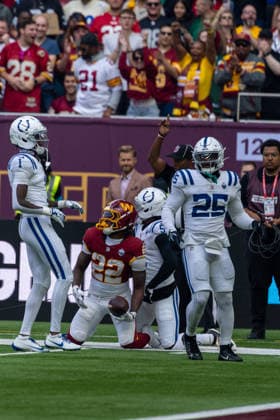 Indianapolis Colts vs Washington Commanders, American Football, NFL, American Football Herren, USA Week 4, 2026, 04.10.2026 Tottenham Tottenham Hotspur Stadium Vereinigtes Königreich Copyright: xPFA ThomasxMummertx