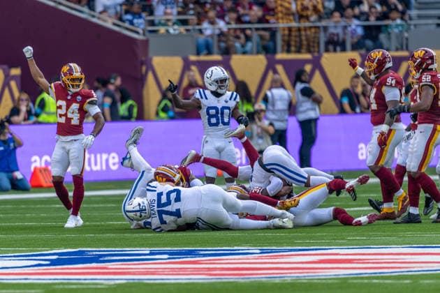 Indianapolis Colts vs Washington Commanders, American Football, NFL, American Football Herren, USA Week 4, 2026, 04.10.2026 Tottenham Tottenham Hotspur Stadium Vereinigtes Königreich Copyright: xPFA ThomasxMummertx