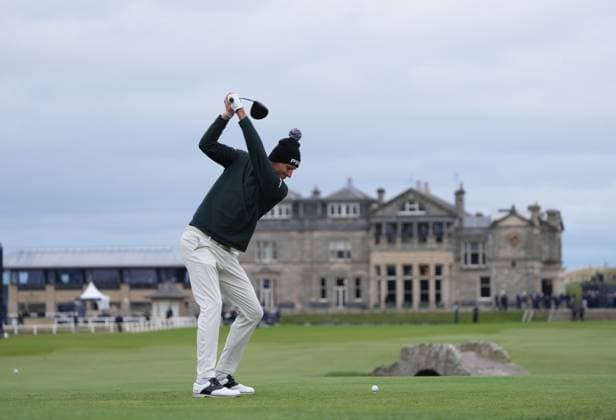 Adrian Meronk on the 18th tee Alfred Dunhill Links Championship, Round 4, The Old Course, St Andrews, UK, Scotland - 04 Oct 2026 United Kingdom  Copyright: xStuartxWallace Shutterstockx 17185331r
