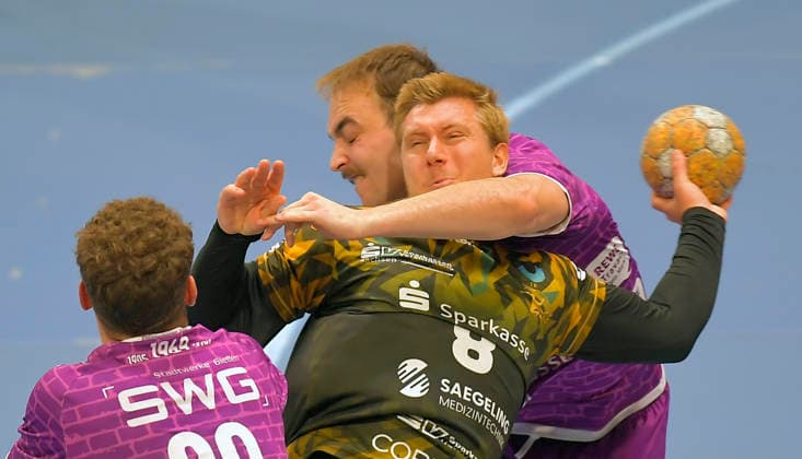 October 4, 2026, Dresden s Viktor Petersen Norberg at the Hüttenberger Klemme, Handball, 2nd Bundesliga, HC Elbflorenz Dresden vs. TV Hüttenberg, c Dresden