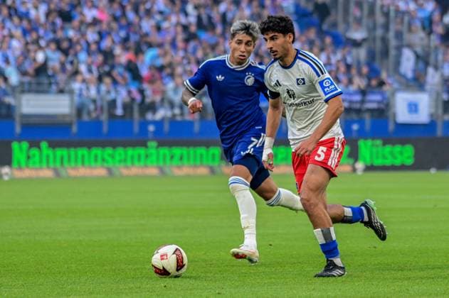 Martin Adeline HSV Maher Carrizo Copenhagen Germany, Hamburg, Volksparkstadion, soccer, Bundesliga 1, friendly, Hamburger SV FC Copenhagen