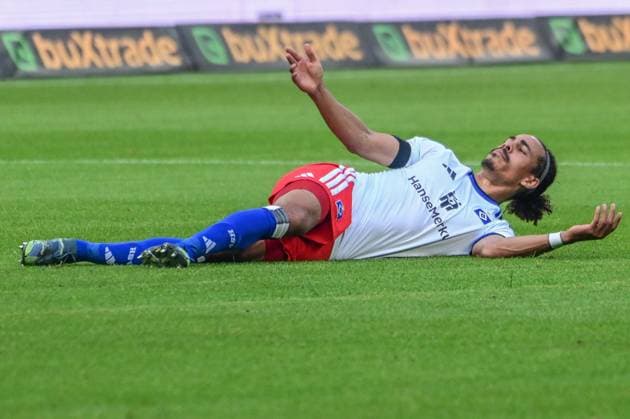 Yussuf Poulsen: HSV Is Down and Out Germany, Hamburg, Volksparkstadion, Soccer, Bundesliga 1, Friendly, Hamburger SV vs. FC Copenhagen