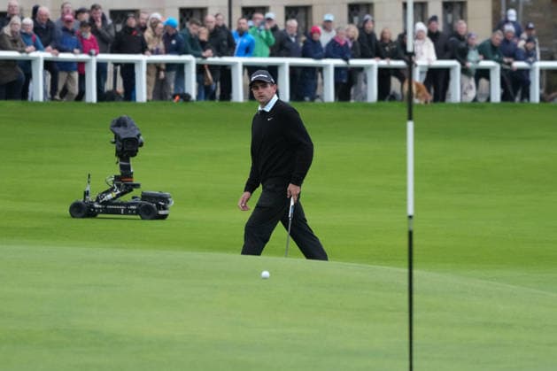 RECORD DATE NOT STATED 4th October 2026; Old Course at St Andrews, Mount Melville, Scotland; DP World Tour Golf, Alfred Dunhill Links Championship, Final Day; Casey Jarvis putts for eagle on the 18th hole AlecxBrown