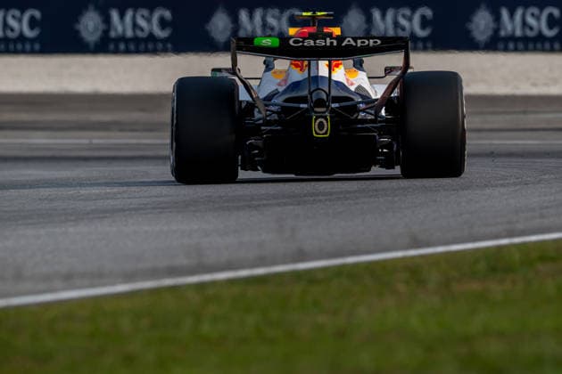 SEPANG, MALAYSIA: Liam Lawson, racing for the Racing Bulls team during the 2026 Formula 1 Bahrain Grand Prix at the Sepang International Circuit in Sepang, Malaysia