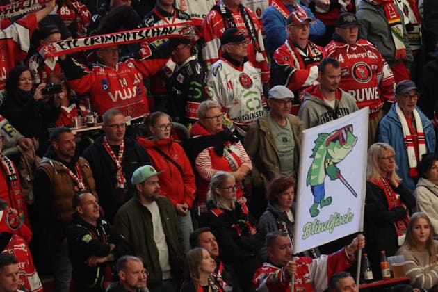 Sahnpark Crimmitschau, October 4, 2026; 2026–27 Season; Ice Hockey; 2nd Bundesliga; Regular Season; Game 6; Saxony Ice Arena; Saxony Derby; Eispiraten; Lausitzer Füchse; EPC Fans; Crimmitschau; Saxony; Germany