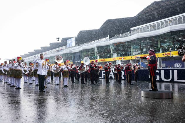 F1 - BAHRAIN GRAND PRIX IN MALAYSIA 2026 national anthem starting grid during the 2026 Formula 1 Bahrain Grand Prix in Malaysia, 16th round of the 2026 Formula One World Championship, WM, Weltmeisterschaft from October 2 to 4, 2026 on the Sepang International Circuit, in Sepang, Malaysia - SepangMalaysia Copyright: xANTONINxVINCENTx