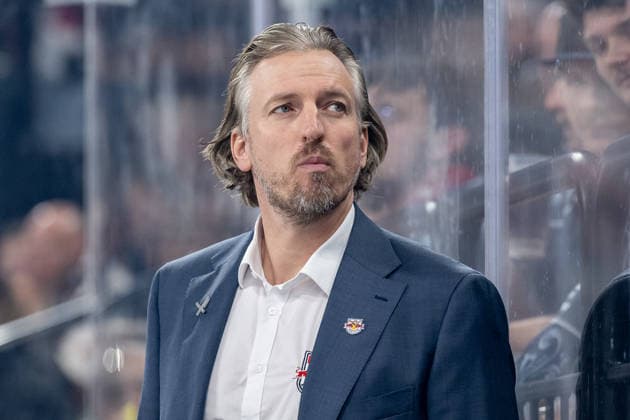 Max Kaltenhauser, Assistant Coach, EHC Red Bull Munich, Portrait, GER, EHC Red Bull Munich vs. Augsburger Panther, DEL, 2026–2027 Season, Matchday 6, October 4, 2026, Photo: HMB Media, Heike Feiner Copyright: HMBxMedia HeikexFeiner