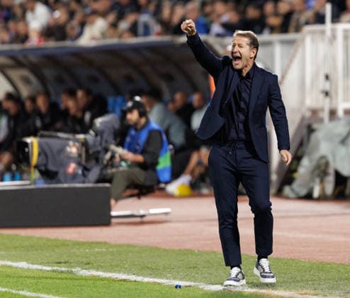 SOCCER - NL, KOS vs AUT PRISTINA,KOSOVO,04.OCT.26 - SOCCER - UEFA Nations League, OEFB international match, Länderspiel, Nationalmannschaft Kosovo vs Austria. Image shows head coach Franco Foda (KOS).  GEPAxpictures xArminxRauthner