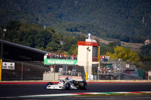 IPA89306981 - Masters Racing Legends class car, during the Historic Italian Grand Prix, Mugello (FI), October 2–4, 2026.  Copyright: xFedericoxBasile IPAxSportx xx IPA89306981