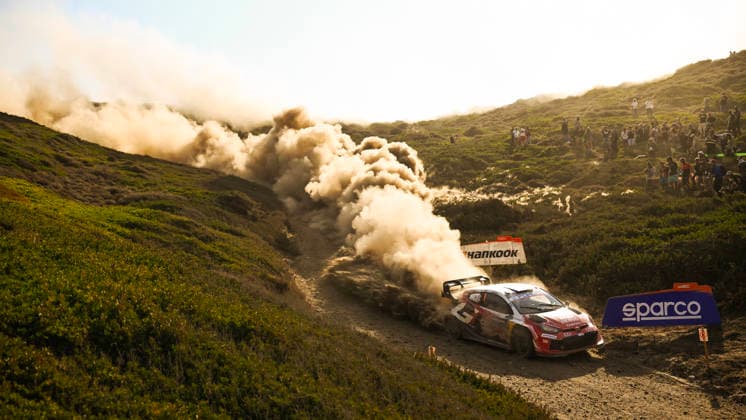 FIA WRC, Motorsport Rallye, WM Rally Italia Sardegna 2026 Sebastien Ogier and co-driver Vincent Landais of the Toyota Gazoo Racing WRT team, driving a Toyota GR Yaris Rally1, are positioned fourth on the fourth day of the race during the FIA World Rally Championship WRC Rally Italia Sardegna 2026 in Alghero, Sardinia, Italy, on October 4, 2026. Alghero Sardinia Italy  Copyright: xLucaxBarsalix originalFilename:barsali-notitle261004_npOVf.jpg