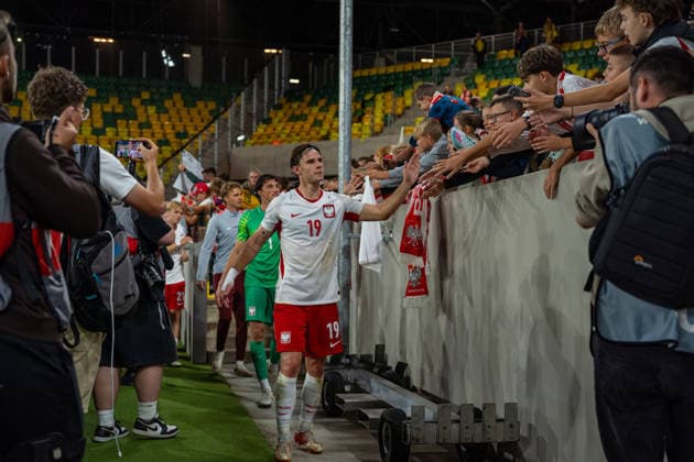 Marcel Krajewski seen during U21, U 21 U 21 U 21 2027 EURO Qualifying, EM, Europameisterschaft EM, Europameisterschaft EM, Europameisterschaft game between national teams of Poland and Sweden (Kazimierz Koper Ball Raw Images) Katowice Arena Katowice Poland Copyright: xKazimierzxKoperx KAZ_POLvSWEu21-05