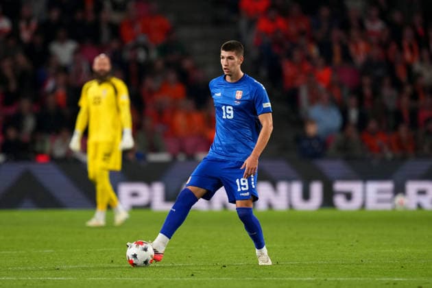 UEFA Nations League: The Netherlands v Serbia Eindhoven - Nemanja Gudelj of Serbia dribbles during the league phase matchday 4 competition round of the 2026 2027 UEFA Nations League season. The match is set between The Netherlands and Serbia at Philips Stadion on 4 October 2026 in Eindhoven, Netherlands. (Hero Images Yannick Verhoeven) Copyright: xYannickxVerhoevenx