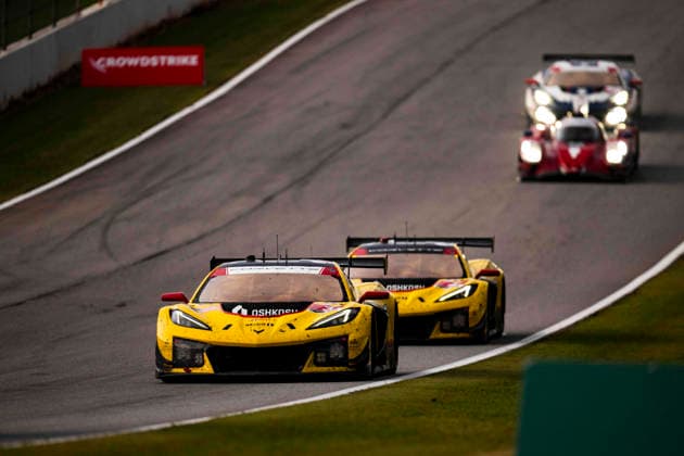 AUTO - IMSA - PETIT LE MANS 2026 03 GARCIA Antonio (esp), KIRCHHOFER Marvin (ger), SIMS Alexander (gbr), Corvette Racing by Pratt Miller Motorsports, Chevrolet Corvette Z06 GT3.R, action during the 2026 Motul Petit Le Mans, 11th round of the 2026 IMSA WeatherTech SportsCar Championship, from October 1 to 3, 2026 on the Michelin Raceway Road Atlanta in Braselton, Georgia, United States of America - BraseltonUnited States  Copyright: xFabrizioxBoldonix
