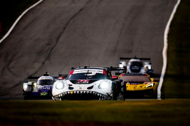 AUTO - IMSA - PETIT LE MANS 2026 77 KING Harry (gbr), PICARIELLO Alessio (bel), TANDY Nick (gbr), AO Racing, Porsche 911 GT3 R (992.2), action during the 2026 Motul Petit Le Mans, 11th round of the 2026 IMSA WeatherTech SportsCar Championship, from October 1 to 3, 2026 on the Michelin Raceway Road Atlanta in Braselton, Georgia, United States of America - BraseltonUnited States  Copyright: xFabrizioxBoldonix