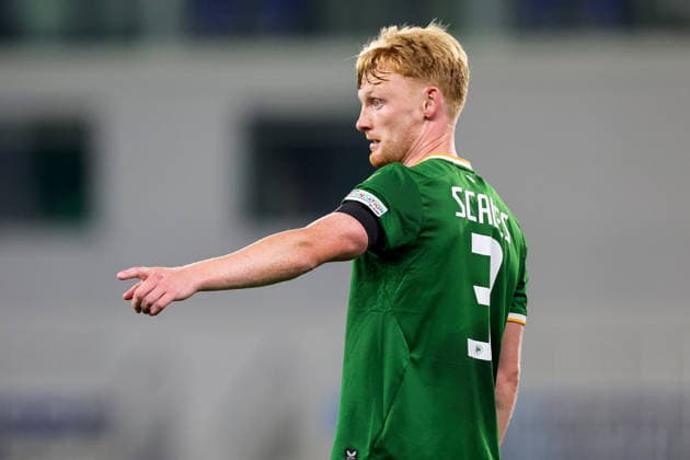 UEFA Nations League Group Stage, TSC Arena, BaÄka Topola, Serbia 4 10 2026 Republic of Ireland vs Israel Ireland s Liam Scales wearing a black arm band Liam Scales wearing a black arm band 4 10 2026  Copyright: xx RB1_0078