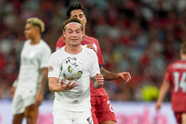 Soccer, Nations League: Portugal vs. Norway, Nations League Porto, Portugal 20261004 Norway s Patrick Berg during the international soccer match between Portugal and Norway in the Nations League at Estádio do Dragão. Photo: Lise Aserud, NTB, Porto, Portugal. EDITORIAL USE ONLY. RESTRICTED USE FOR BETTING COMPANIES.  Copyright: xLisexAserudxx xNTBx