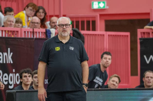 Felix Banobre Carballo, Head Coach, Tigers Tübingen, GER, Tigers Tübingen vs. Nuremberg Falcons, Basketball, ProA, Matchday 3, 2026–2027 Season, October 4, 2026, GER, Tigers Tübingen vs. Nuremberg Falcons, Basketball, ProA, Matchday 3, 2026–2027 Season, October 4, 2026, Tigers Tübingen Copyright: xEibner-Pressefoto KirstenxJaegerx