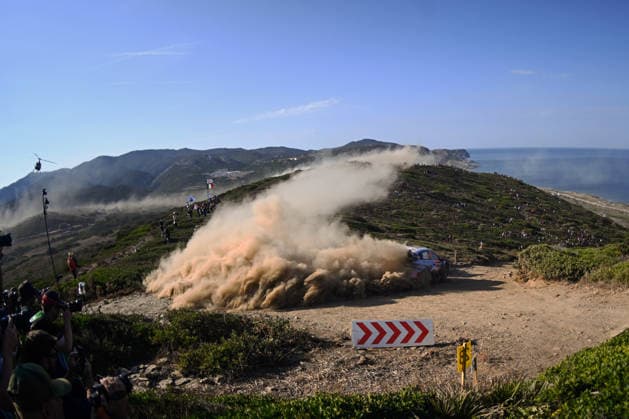 IPA89309011 - Driver Thierry Neuville and co-driver Martijn Wydaeghe of the Hyundai Shell Mobis World Rally Team, driving a Hyundai i20 N Rally1, are competing on the fourth day of the FIA World Rally Championship WRC, Motorsport Rallye, WM Rally Italia Sardegna 2026 on October 4 in Alghero, Sardinia, Italy.  Copyright: xLucaxBarsali IPAxSportx xx IPA89309011
